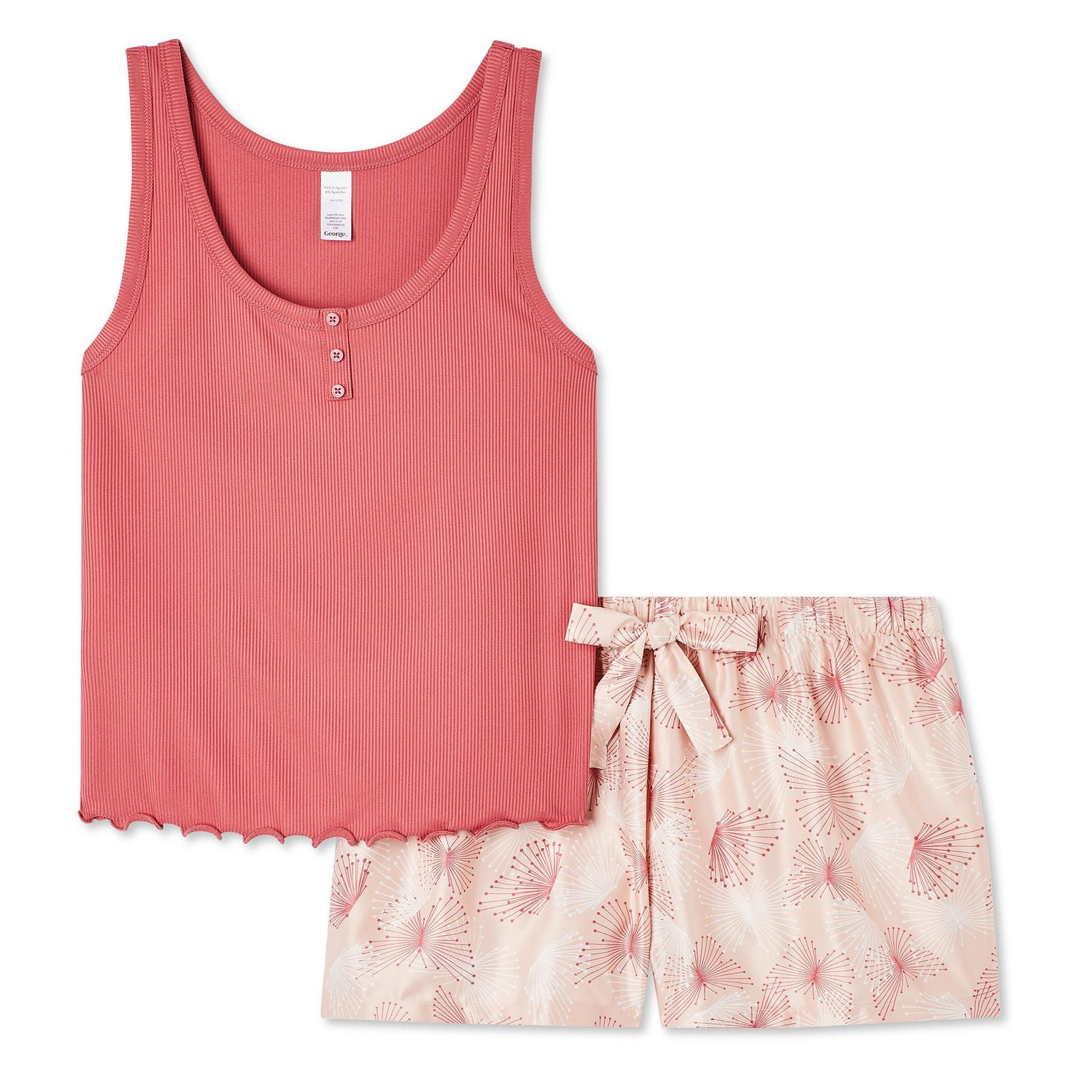 George Women's Satin Short 2-Piece Set