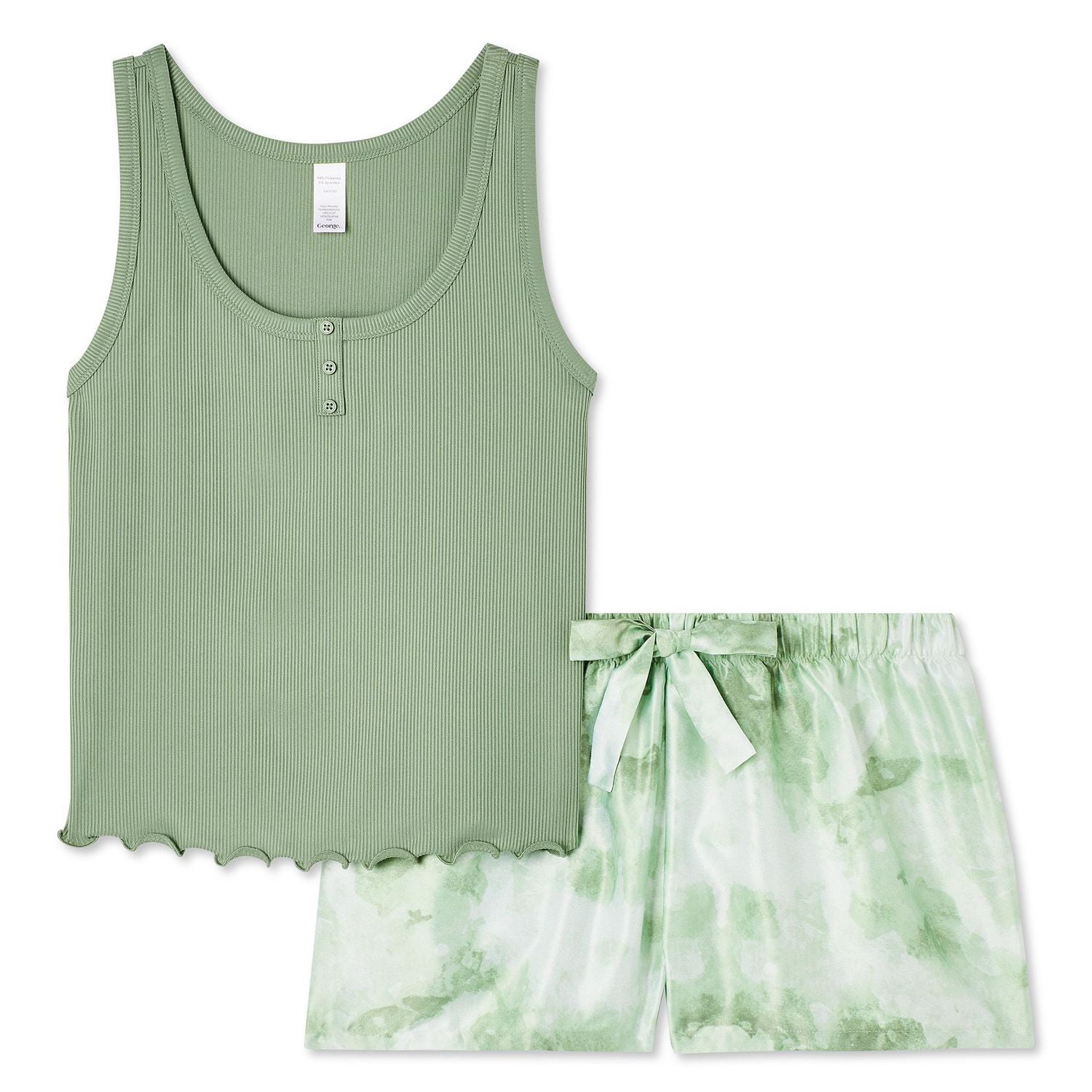 George Women's Satin Short 2-Piece Set