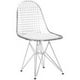 Chaise Lexmod de Nicer Furniture à motif de tour en blanc – image 1 sur 4