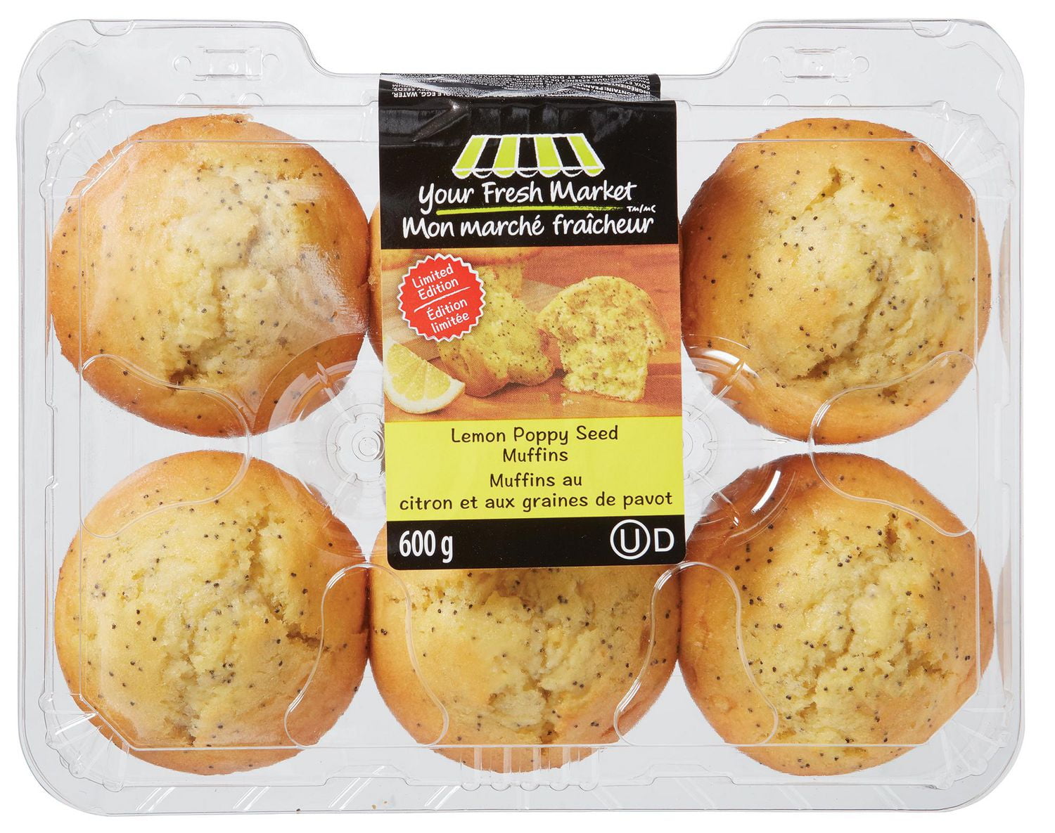 Your Fresh Market Lemon Poppy Seed Muffin Walmart Canada