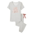thumbnail image 1 of George Women's Hacci Jersey Pajamas 2-Piece Set, 1 of 1