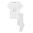 thumbnail image 1 of George Women's Hacci Pajamas 2-Piece Set, 1 of 1