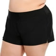 thumbnail image 1 of Krista Plus Bas de bain pour femmes, shorts de bain noirs à couverture complète, 1 of 3