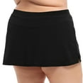 thumbnail image 2 of Krista Plus Size Women's Tactel Drawstring Swim Skirt Bottom, 2 of 3