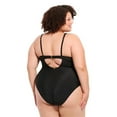 thumbnail image 3 of Krista Plus Women's High Neck Mesh One-Piece Swimsuit, 3 of 7