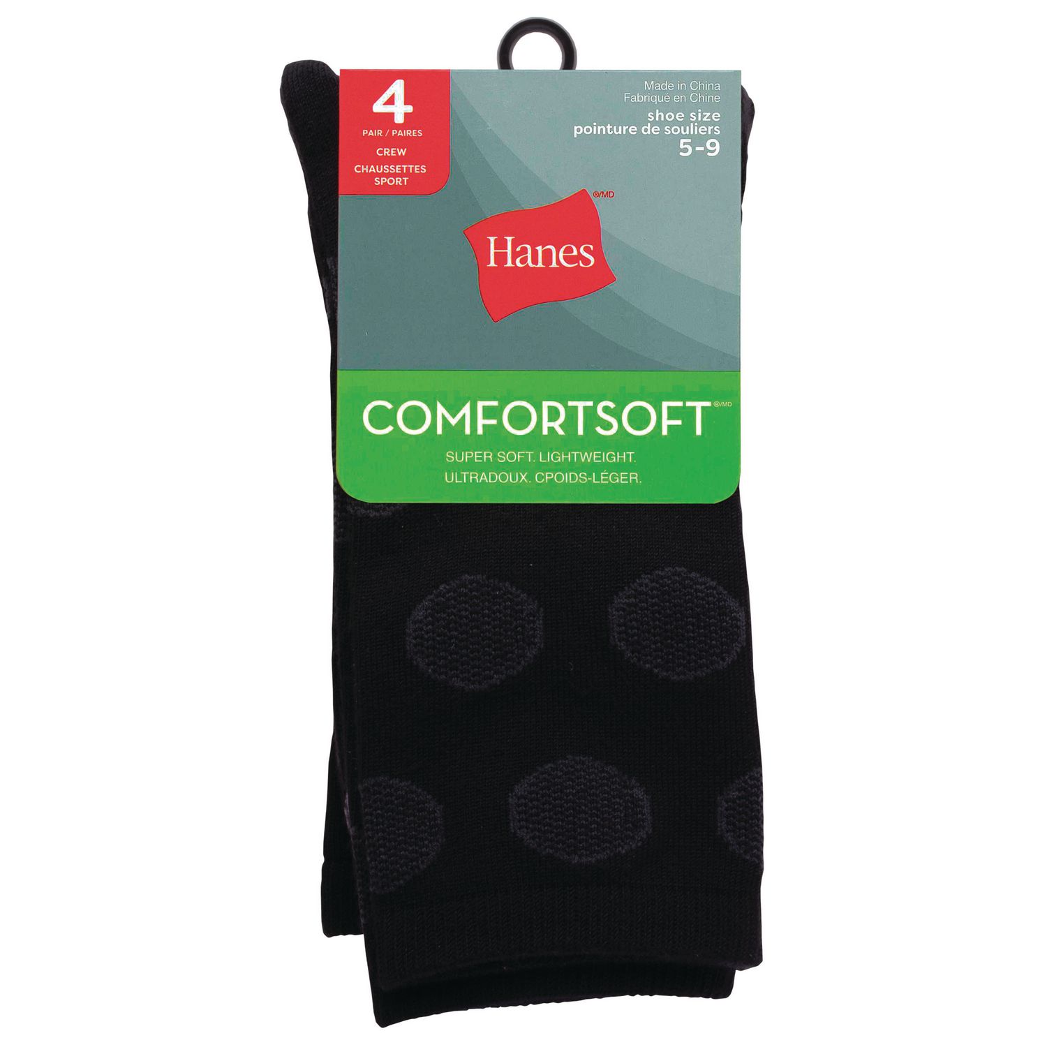 Hanes Women's Comfortsoft 4 Pack Crew Socks Walmart Canada
