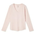 thumbnail image 1 of George Women's V-Neckline Long Sleeve Tee, 1 of 1
