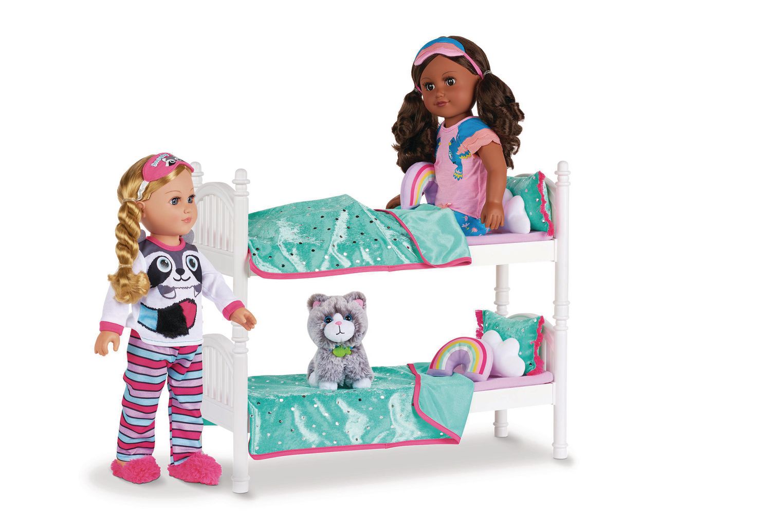 Doll Furniture Bed Toy w/Accessories For Kids, 18-in, Ages 5+