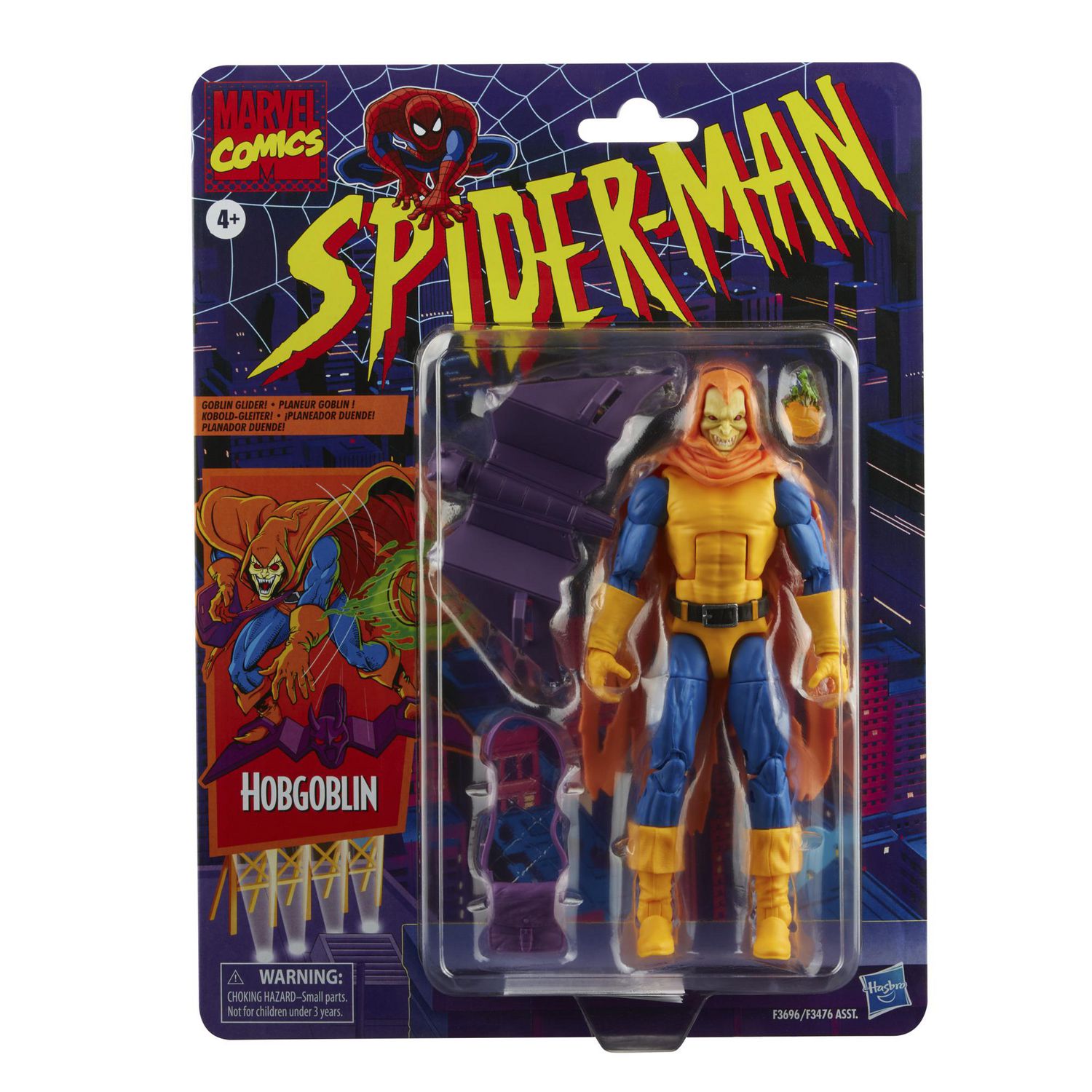 Marvel Legends Series Spider-Man 6-inch Hobgoblin Action Figure Toy, Toy  Biz Inspired Design, Includes 3 Accessories: Glider, Pumpkin Bomb, Satchel