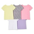 thumbnail image 2 of George Toddler Girls' Tee 5-Pack, 2 of 2