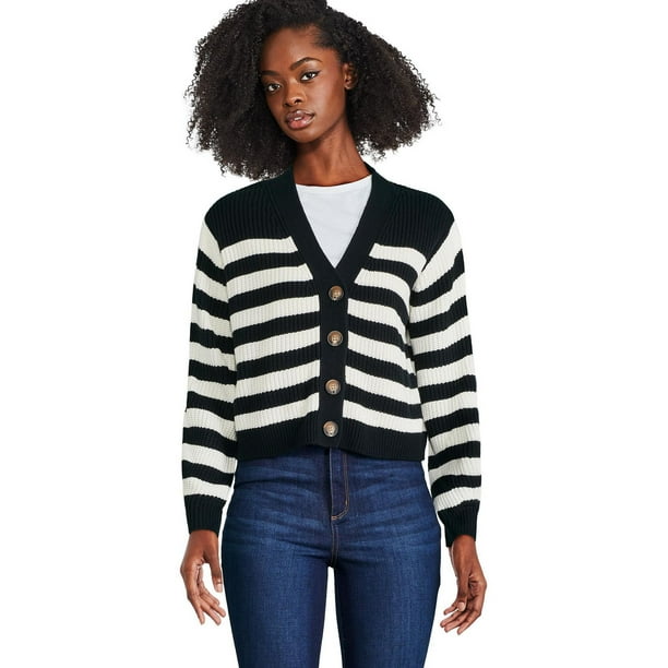 Giorgiana - Women's Cardigan with Round Neck and Front Buttons