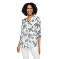 thumbnail image 1 of Iyla Women's Printed Roll Cuff Shirt, 1 of 6