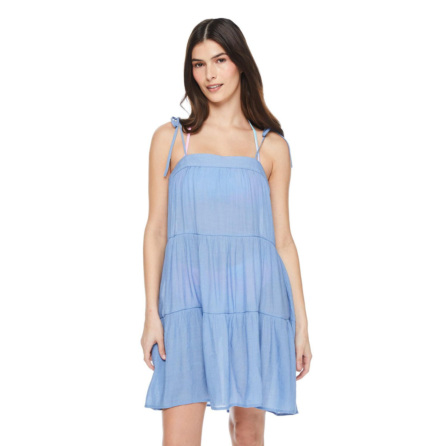 No Boundaries Women's Tiered Cover-Up
