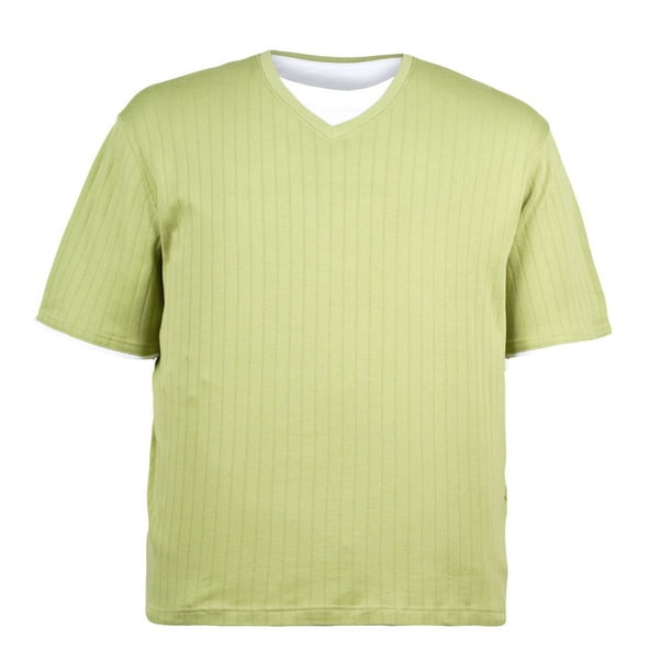 George Classic Short Sleeve Stripe V-Neck Shirt