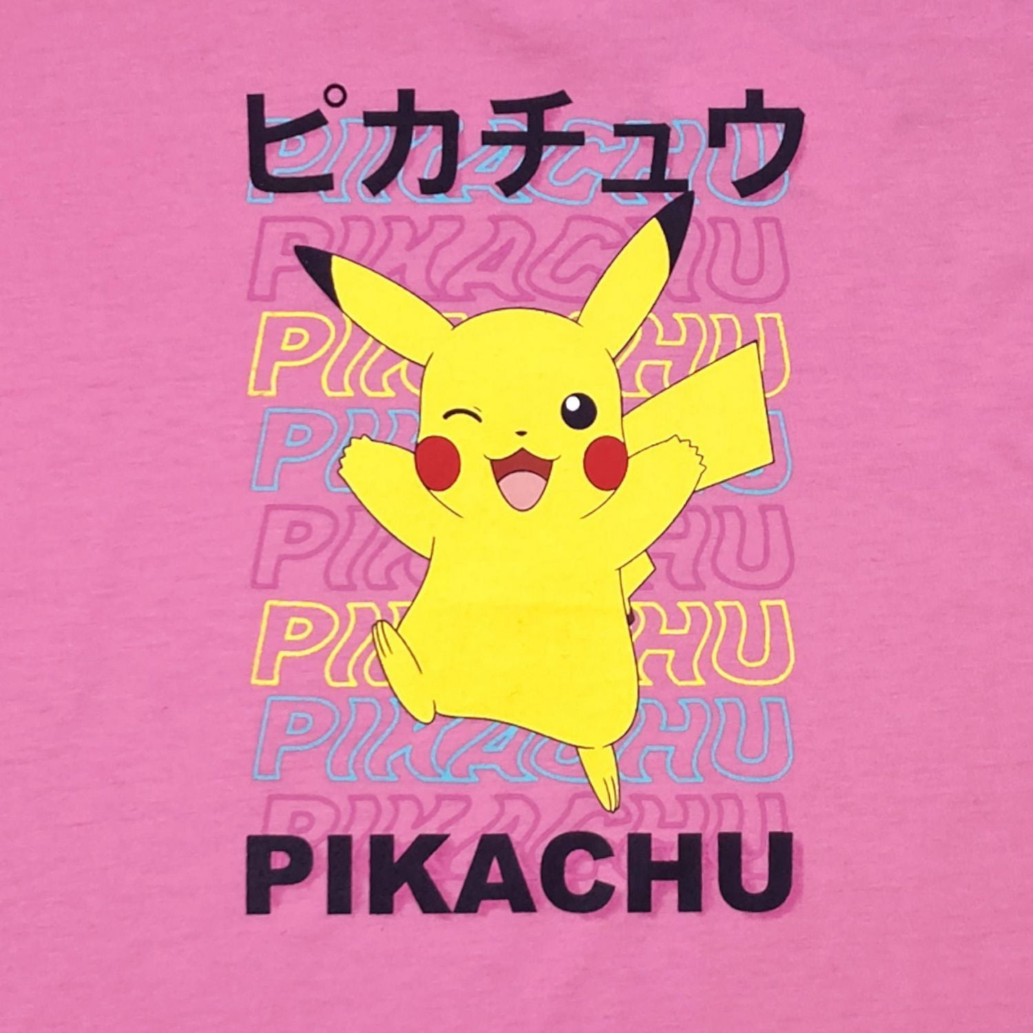 Pokemon Girl's short sleeve T-Shirt. This girls fashion top has a relaxed, short sleeve drop shoulder look and