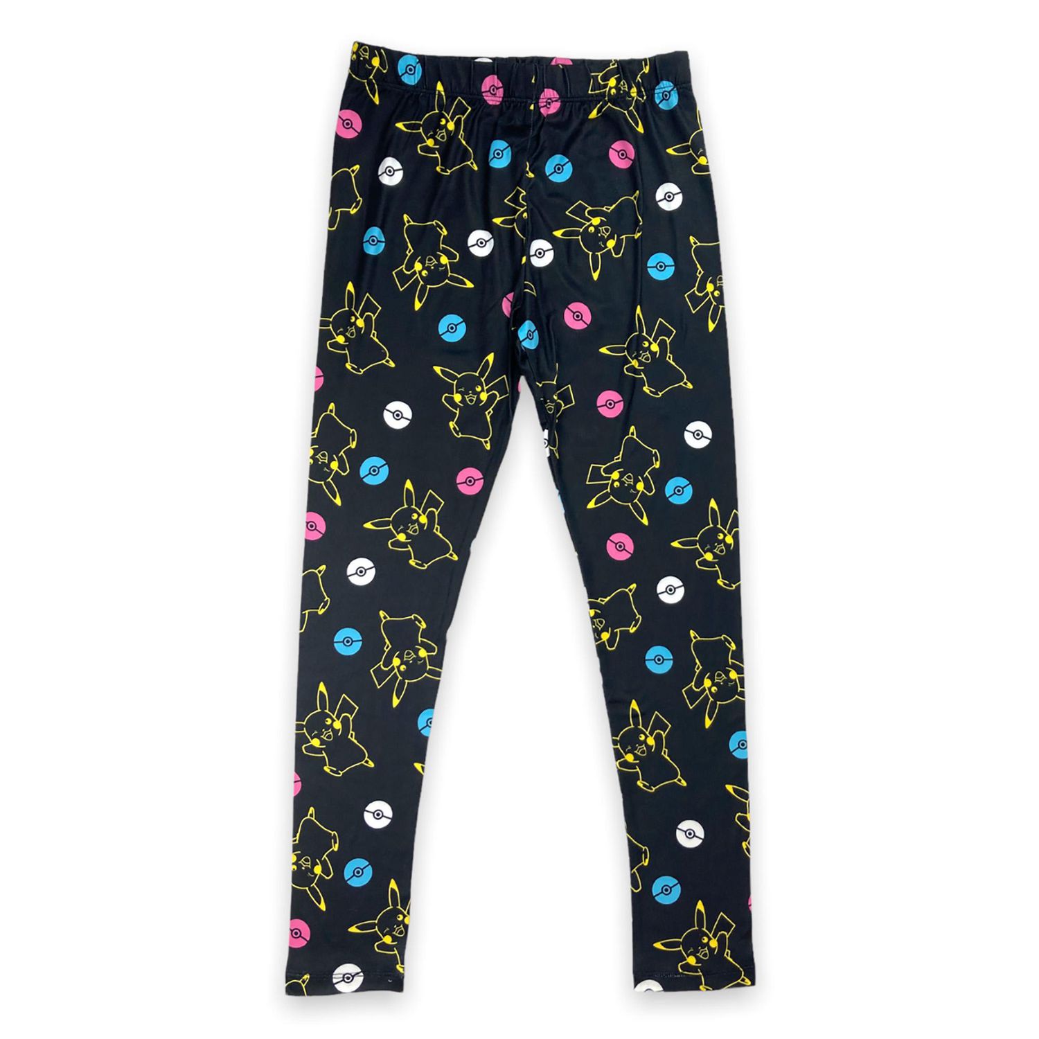 Pokemon Girl's printed Leggings.  These long legging's for girls have an elastic waist band and can be worn with any top and