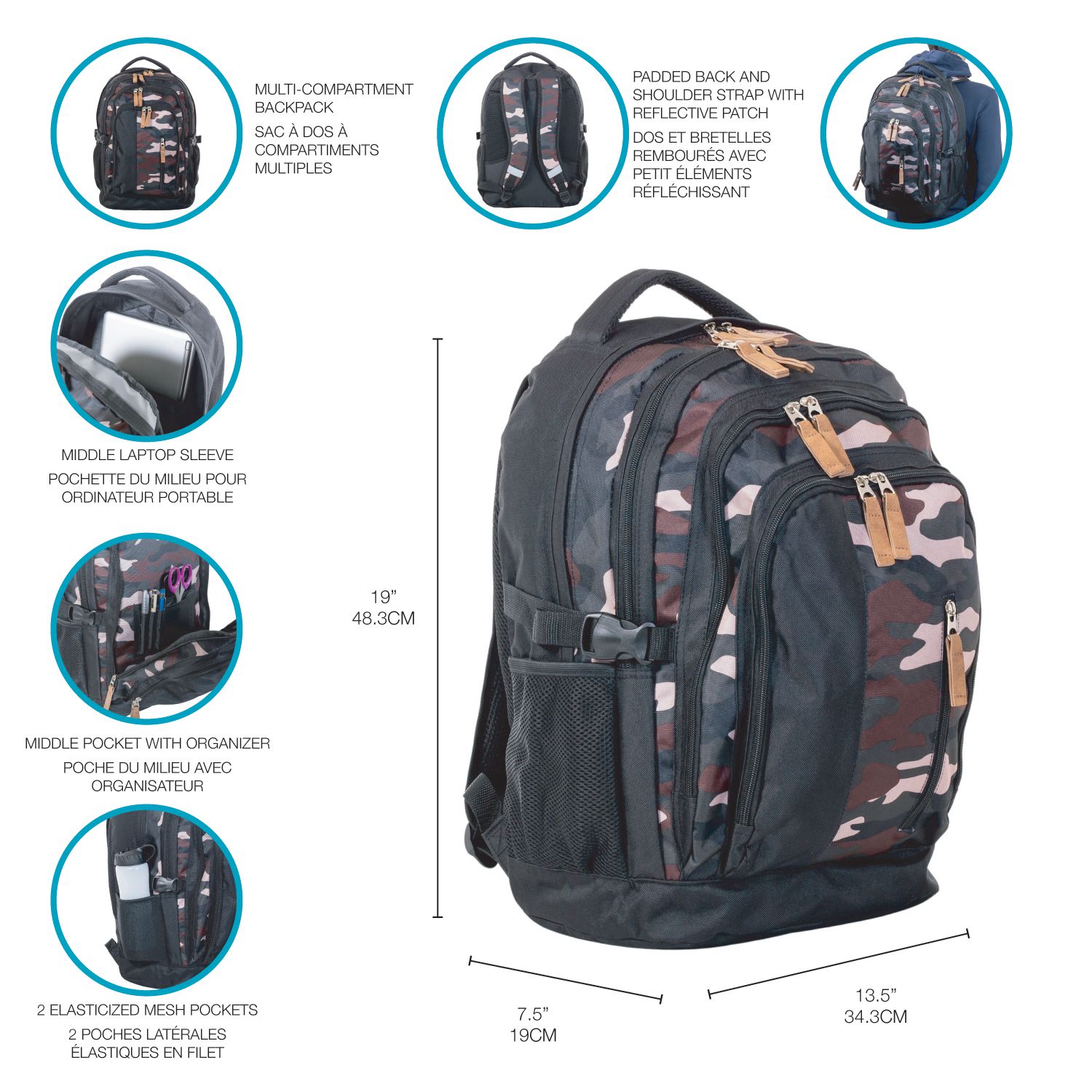 High school backpacks walmart best sale