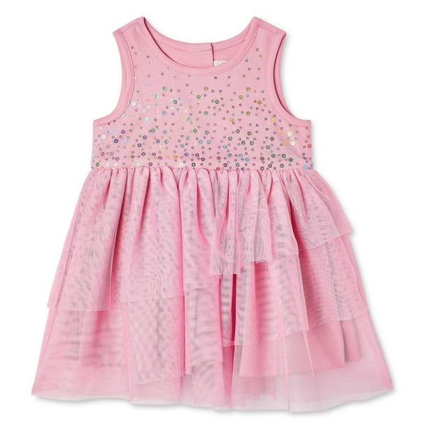 Baby Girls' Sequin Asymmetrical Dress Walmart.ca
