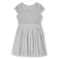 thumbnail image 2 of George Girls' Velour and Mesh Dress, 2 of 2