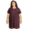 thumbnail image 1 of George Plus Women's Metallic Dot Sequin Tee Dress, 1 of 6