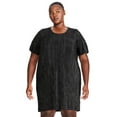 thumbnail image 1 of George Plus Women's Metallic Dot Sequin Tee Dress, 1 of 6
