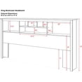 thumbnail image 3 of Prepac Sonoma Collection Manufactured Wood King Size Storage Headboard, 3 of 3