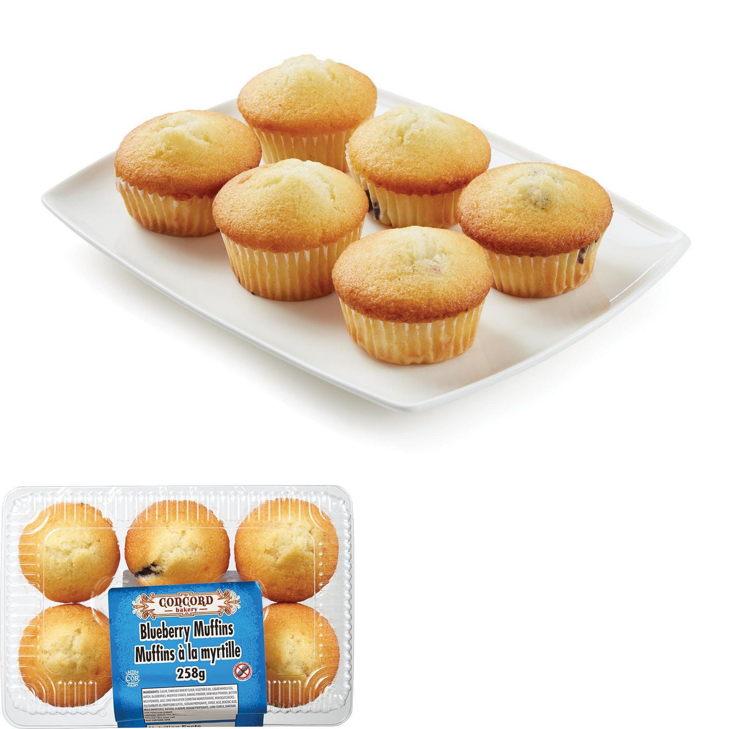 Concord Bakery Blueberry Muffins Walmart Canada