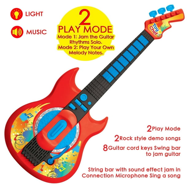 Guitare électrique et microphone Music Star : King Jouet, Instruments de  musique Music Star - Jeux électroniques