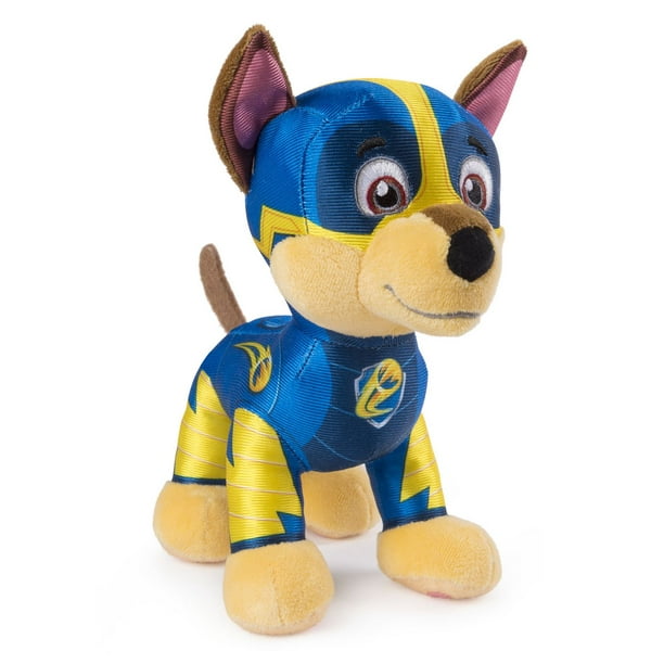 PAW Patrol – Figurine Chase Mighty Pups avec pattes et badge lumineux, à  partir de 3 ans, exclusivité Wal-Mart 