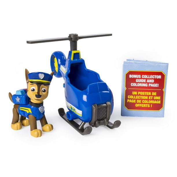 PAW Patrol Hélicoptère de Sauvetage Pat Patrouille - Véhicule de Secours  avec fonction