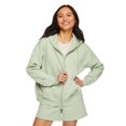 thumbnail image 1 of No Boundaries Women's Oversized Zip-Up Hoodie, 1 of 6
