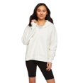 thumbnail image 1 of No Boundaries Women's Oversized Zip-Up Hoodie, 1 of 6