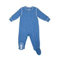 thumbnail image 1 of Juddlies Designs - Newborn, Baby, Toddler - Breathe-Eze Collection Sleeper - Cotton - Denim Fleck, 1 of 5