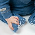 thumbnail image 4 of Juddlies Designs - Newborn, Baby, Toddler - Breathe-Eze Collection Sleeper - Cotton - Denim Fleck, 4 of 5
