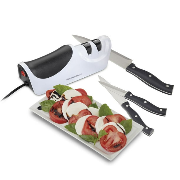 Electric Knife Sharpener with Automatic Blade Positioning, Diamond-Coated  Grinding Wheels - 86600