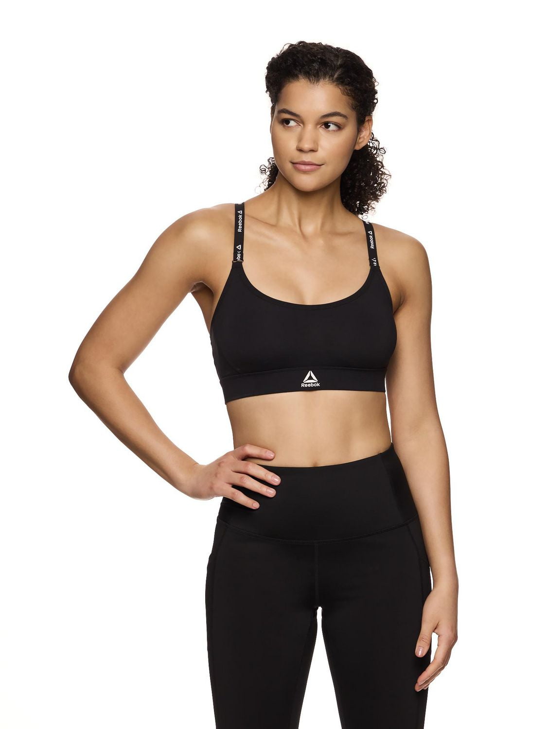 Reebok Women's Low Impact Favorite Racerback Sports Bra with Removable Cups, Sizes S-2XL