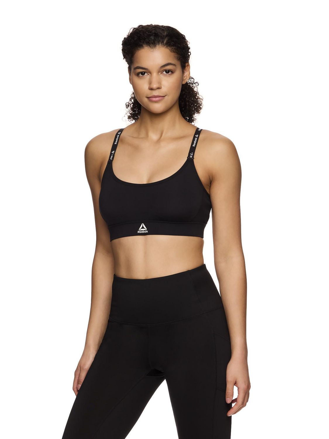Reebok Women's Low Impact Favorite Racerback Sports Bra with Removable Cups, Sizes S-2XL