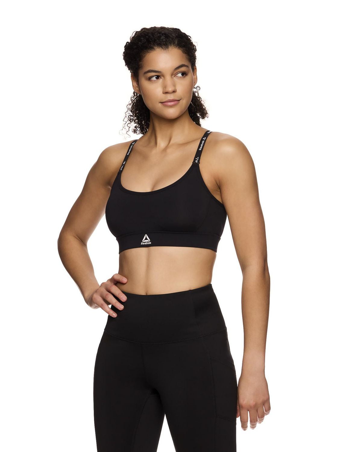 Reebok Women's Low Impact Favorite Racerback Sports Bra with Removable Cups, Sizes S-2XL