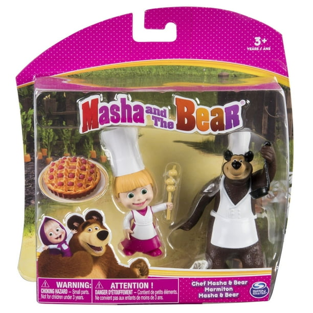 Masha and the Bear – Figurines Masha et Michka marmitons 