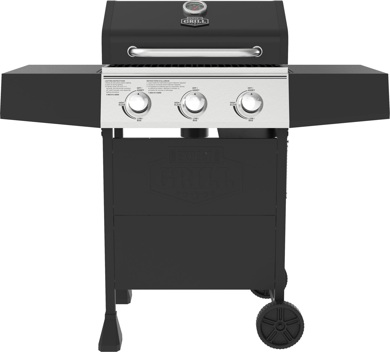 Expert Grill 3 Burner Gas Barbecue BBQ Grill
