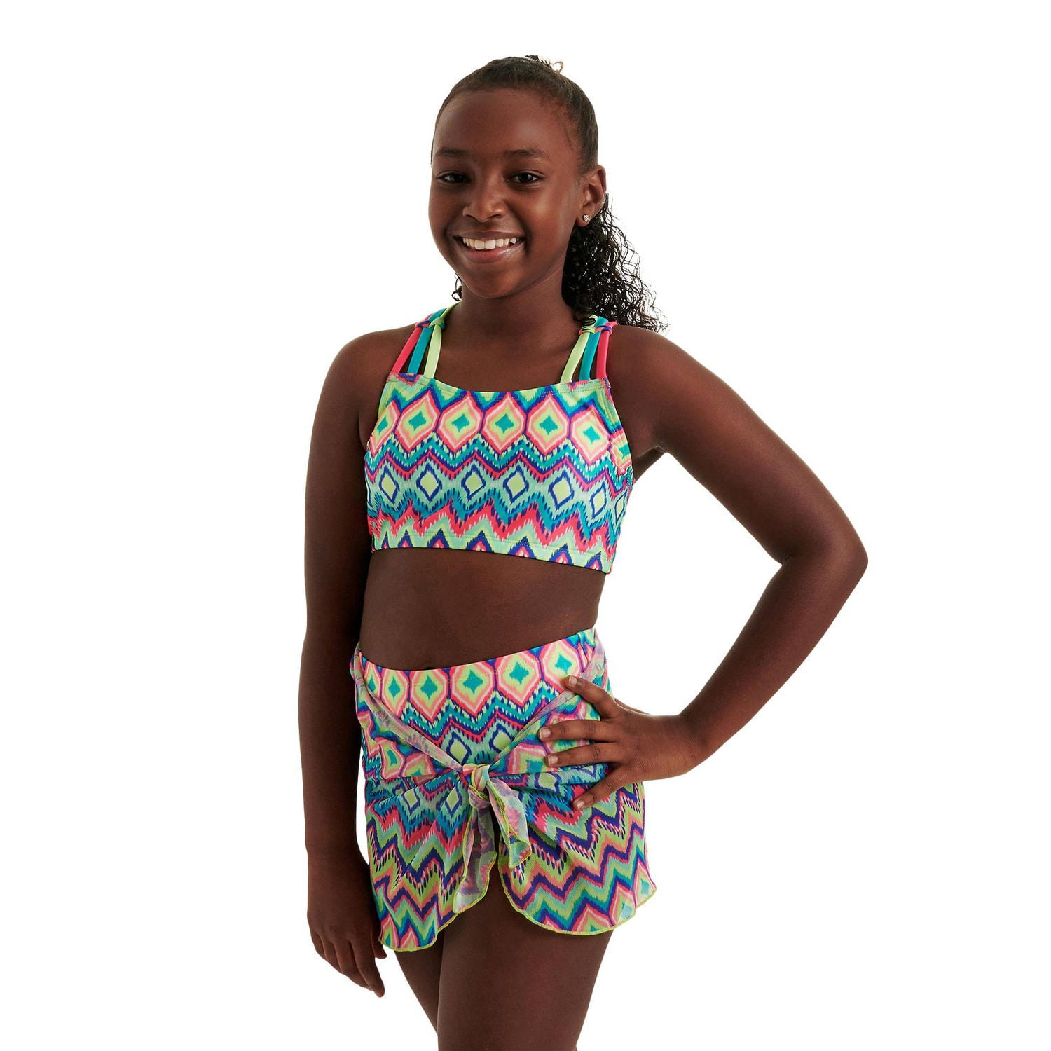 Justice Girls' Bikini 3-Piece Set