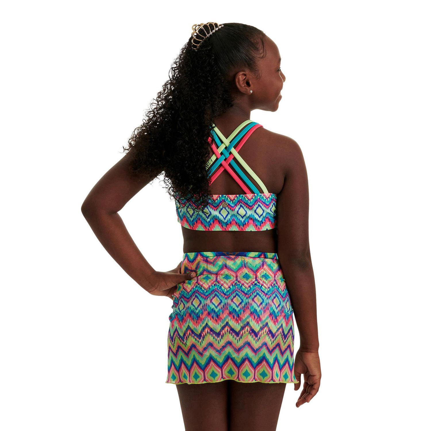 Justice Girls' Bikini 3-Piece Set