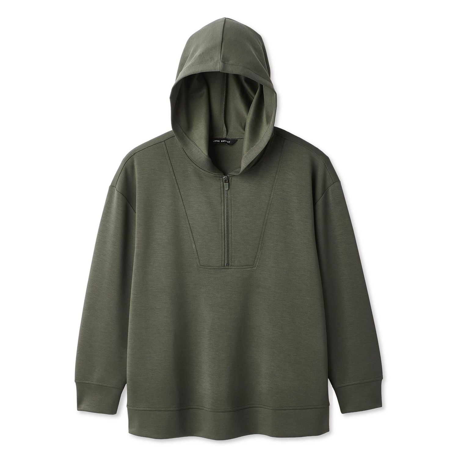 Haut à capuchon avec fermeture éclair quart de longueur Lane Bryant Plus pour femmes