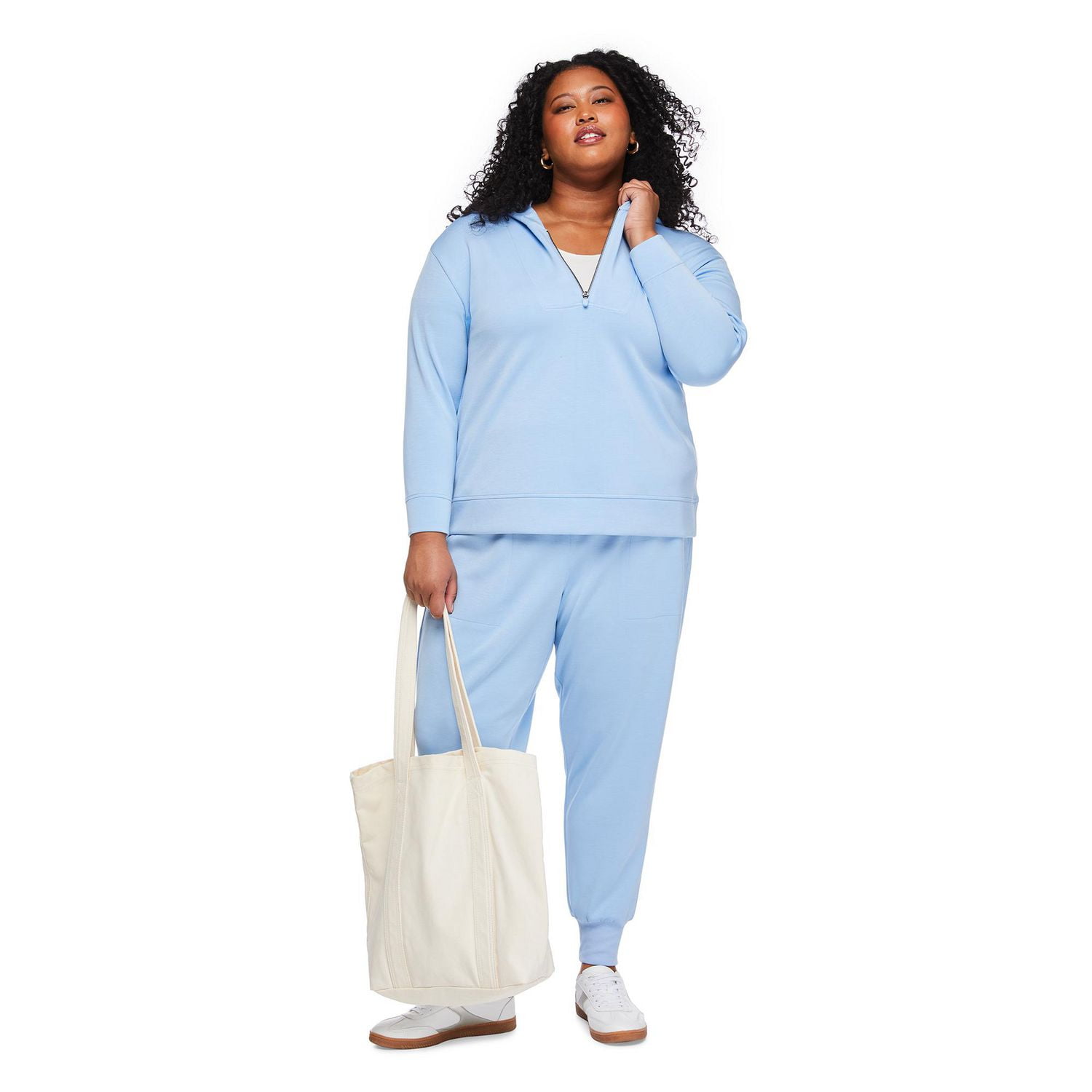 Lane Bryant Women's Plus Quarter Zip Hoodie