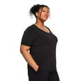 thumbnail image 2 of Lane Bryant Women's Plus V-Neck T-Shirt, 2 of 6