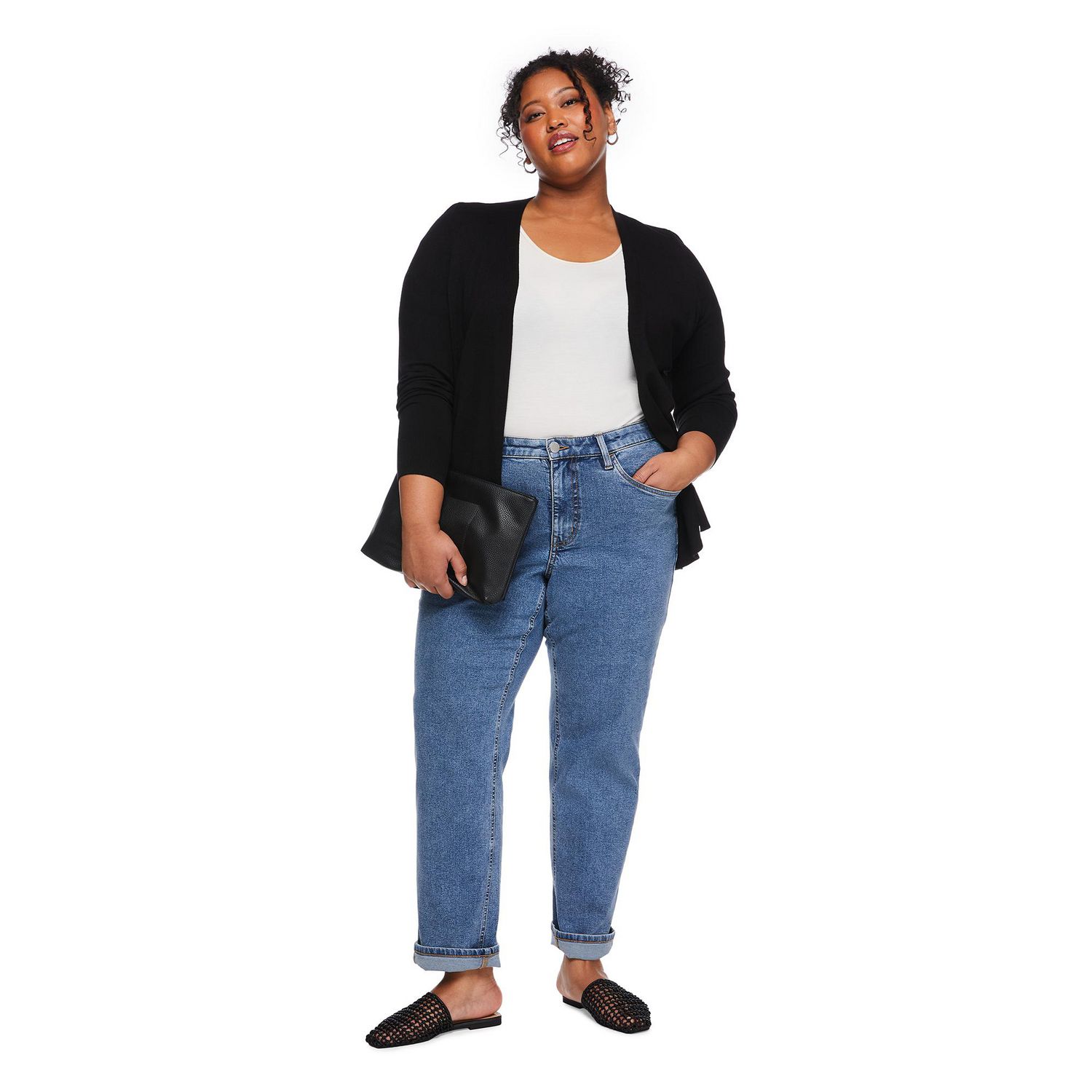 Cardigan ouvert sur le devant Lane Bryant Plus pour femmes