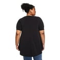 thumbnail image 3 of Lane Bryant Women's Plus Boat-Neck T-Shirt, 3 of 6