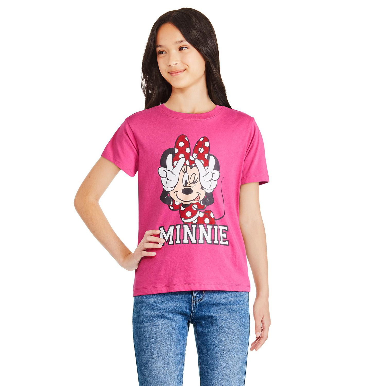 Disney Girls' Minnie Mouse Short Sleeve Tee