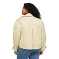 thumbnail image 3 of Lane Bryant Women's Plus Cropped Trench Coat, 3 of 6