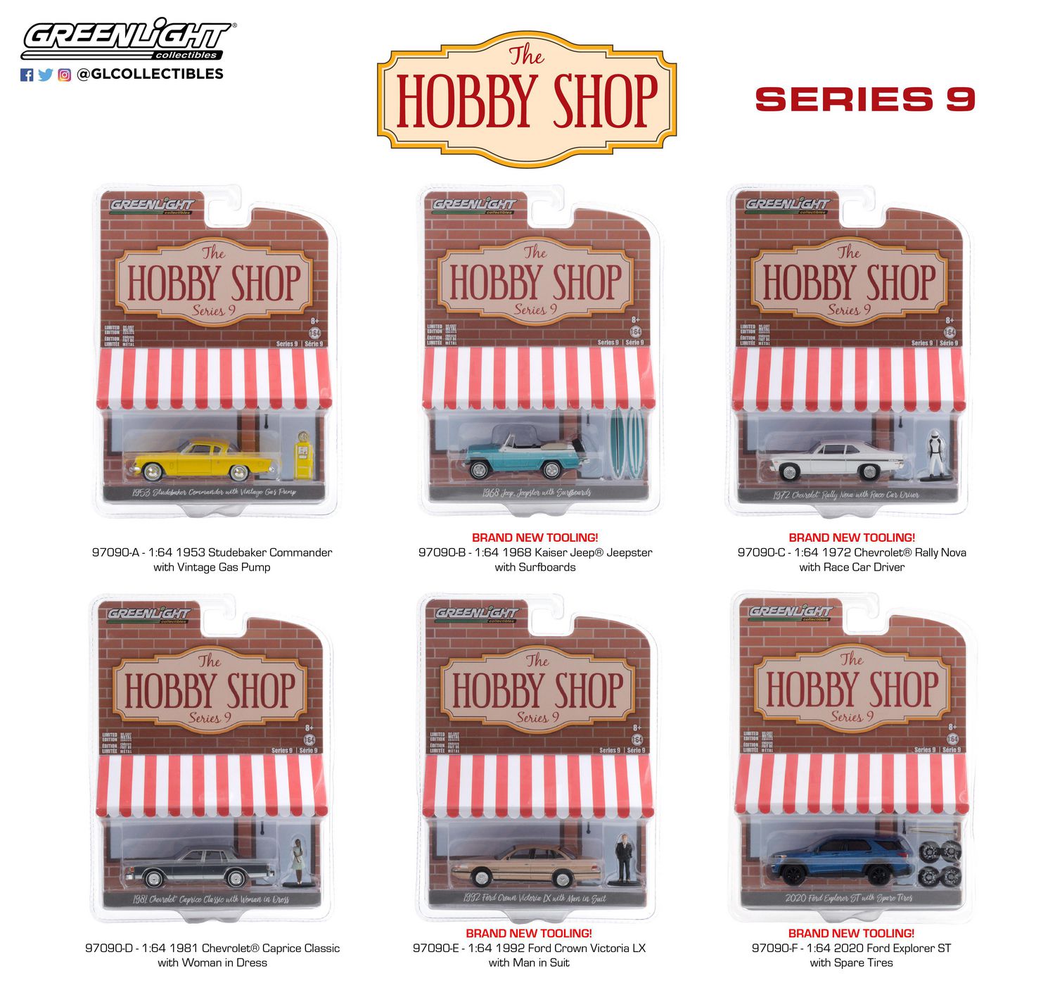  GreenLight  1 64 Hobby Shop  Die Cast Vehicles Series 9 